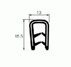 050- General-purpose weather strip (with metal fittings) Part number: DR-13 Sold in 1m units