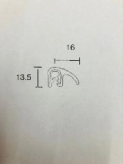 086- 汎用ウエザーストリップ(金具入り)品番:DR-47 1M単位切売り 切売り